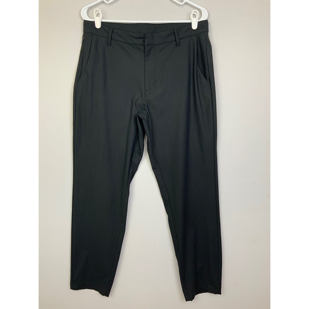 Fabletics 32x32 Black The Don Trousers Performance Pants Zip Pockets Slim Tech